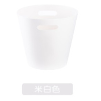 茶花(CHAHUA) 1526 垃圾桶塑料家用厨房卫生间客厅垃圾筒3.6L 3个装 米白色