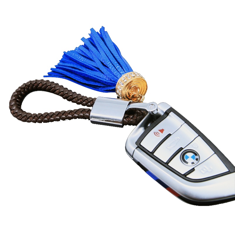 高端时尚两用纯手工流苏马蹄口汽车钥匙挂件