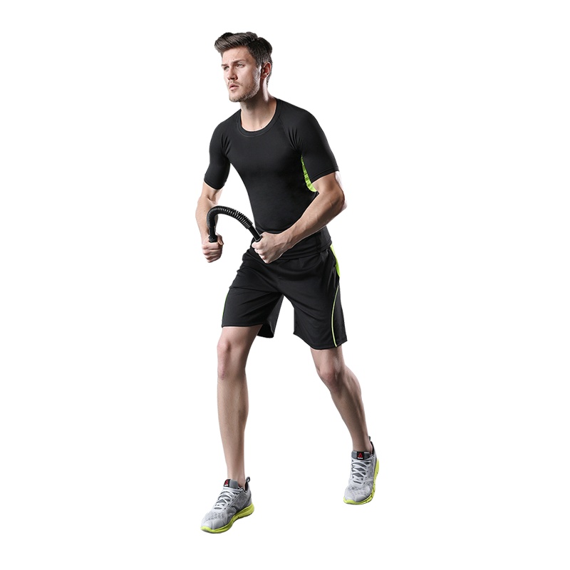 FALDIRK健身运动套装五件套男速干衣四季 夏季紧身篮球训练跑步服健身房装备晨跑夜跑