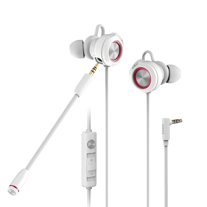 Edifier/漫步者 HECATE GM450 手机电竞游戏耳机听声辨位双动圈带麦克风 白色