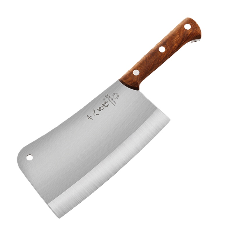 十八子作S220-2大号大骨刀斩骨刀国产4铬钢材质雅致厨房家用斩骨刀 斩排骨刀具菜刀单刀400系列不锈钢
