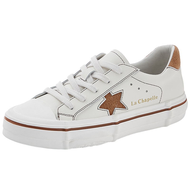 拉夏贝尔女鞋2019新款单鞋女春季平底女鞋浅口运动风休闲百搭板鞋