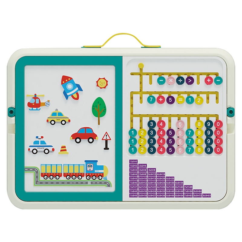 铭塔MT8237多功能玩具箱3-6岁宝宝早教益智玩具数字认知儿童学习积木桌男孩女孩玩具