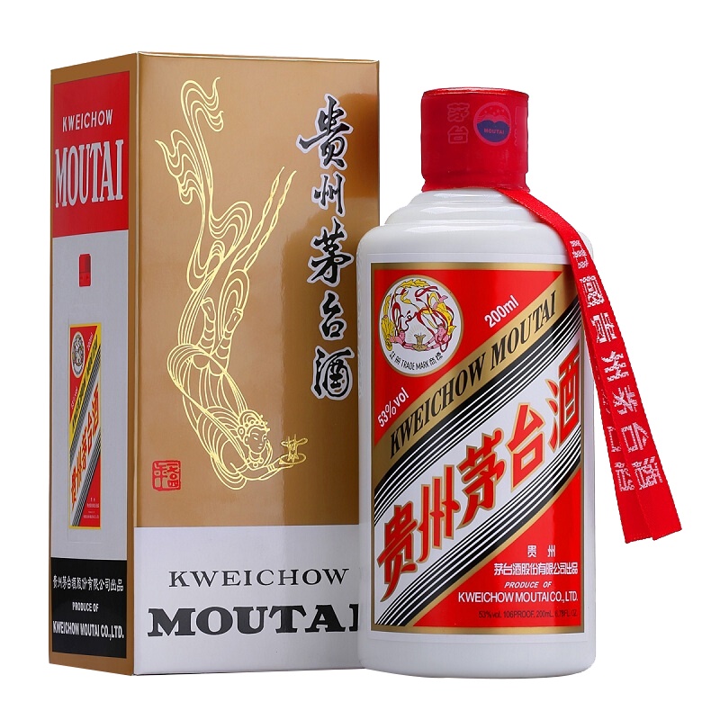 苏糖 53°飞天 贵州茅台酒 200ml*12瓶整箱