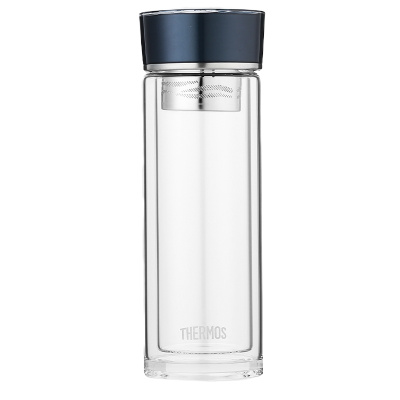 膳魔师(Thermos)TCGB-300 玻璃杯 双层 自带茶隔 300ml 高端 通用