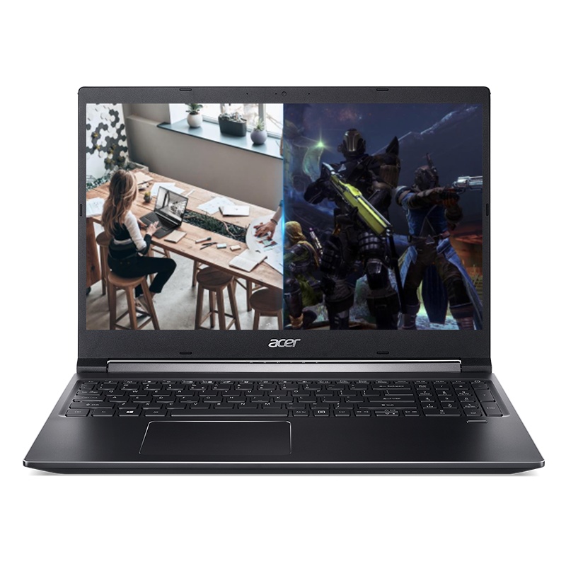 宏碁(acer) A715威武骑士第九代英特尔®酷睿™i5微边框15.6英寸高色域游戏本创意设计笔记本电脑(i5-9300H 8G 512固态 GTX1650/4G独显)