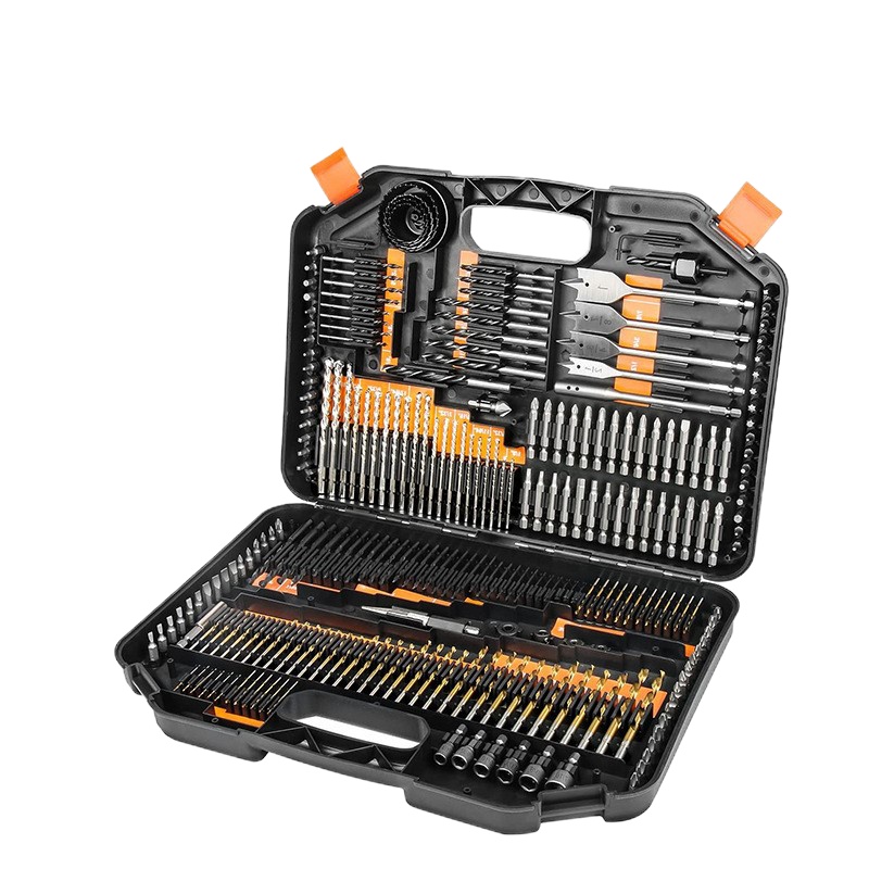 麻花钻头木工扁钻批头水泥钻开孔器246件套钻头组套