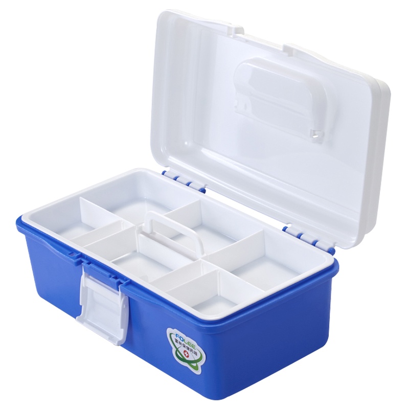 富林(FOLEE) 药箱/药包 A003-B 大号 多层旅行便携手提箱 家庭用儿童家用小药箱收纳盒医疗急救出诊药箱医药箱