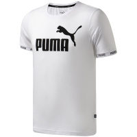 PUMA彪马男装运动服圆领LOGO短袖跑步健身T恤844627