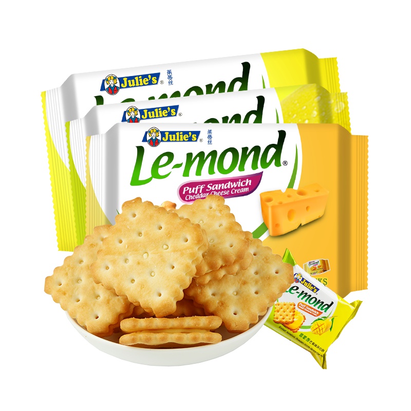 Julies茱蒂丝雷蒙德芝士乳酪柠檬芒果饼干180g*3袋