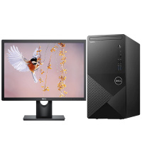 戴尔(DELL)成就3888 高性能商用办公台式机电脑 19.5英寸屏 定制(Intel G6400 8GB 1TB+128GB集显 无光驱 无线网)
