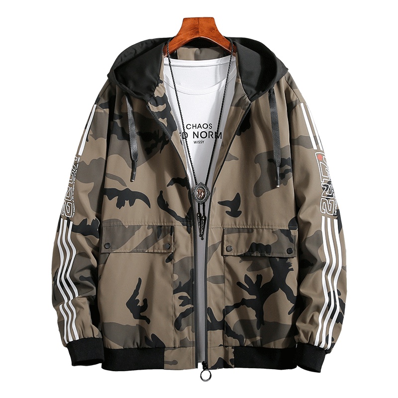 花花公子(PLAYBOY ICON) 男士秋季时尚休闲夹克潮流夹克衫外套 J1903