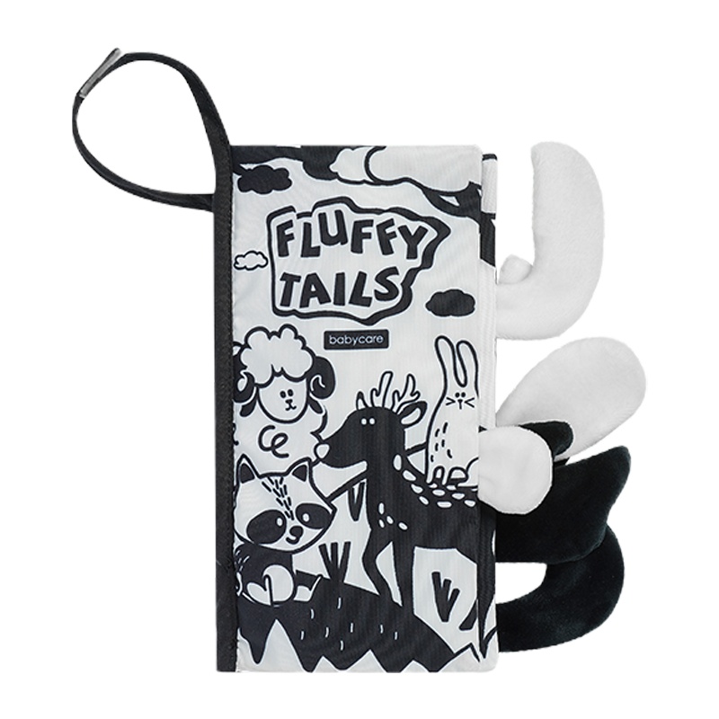 babycare宝宝尾巴布书玩具6-12月婴儿立体撕不烂可咬益智早教布书塞普利小镇