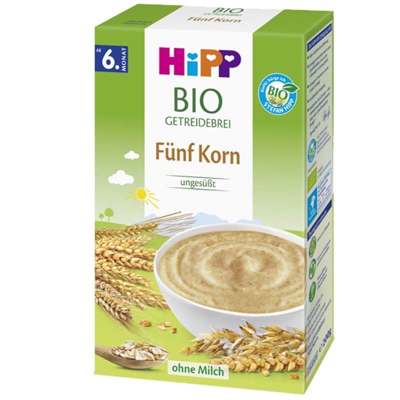 德国HIPP喜宝五种谷物米粉6个月+200g/盒