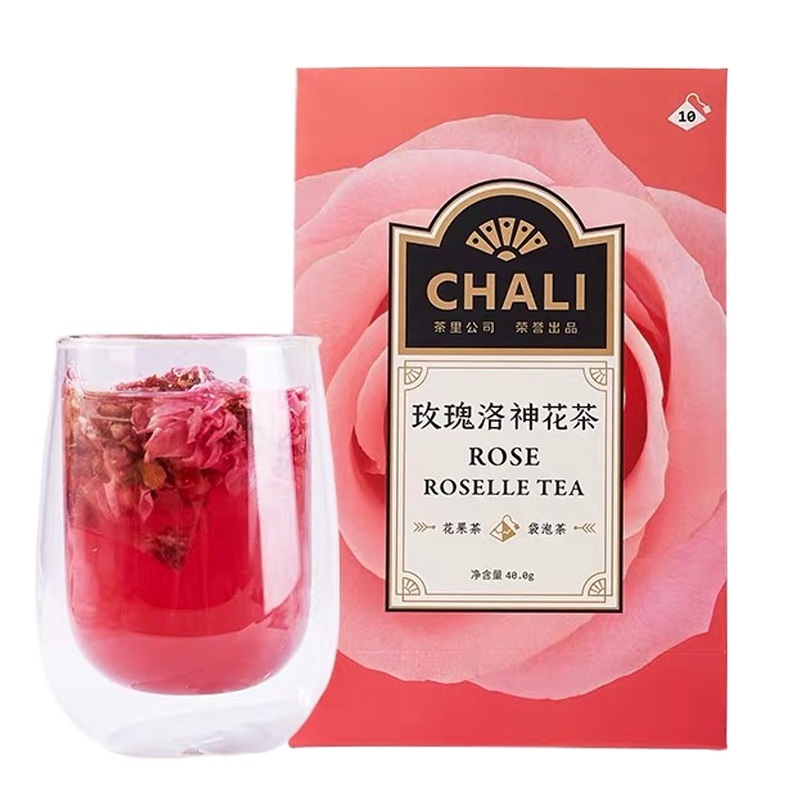 茶里（CHALI)茶里玫瑰洛神花茶盒装40g