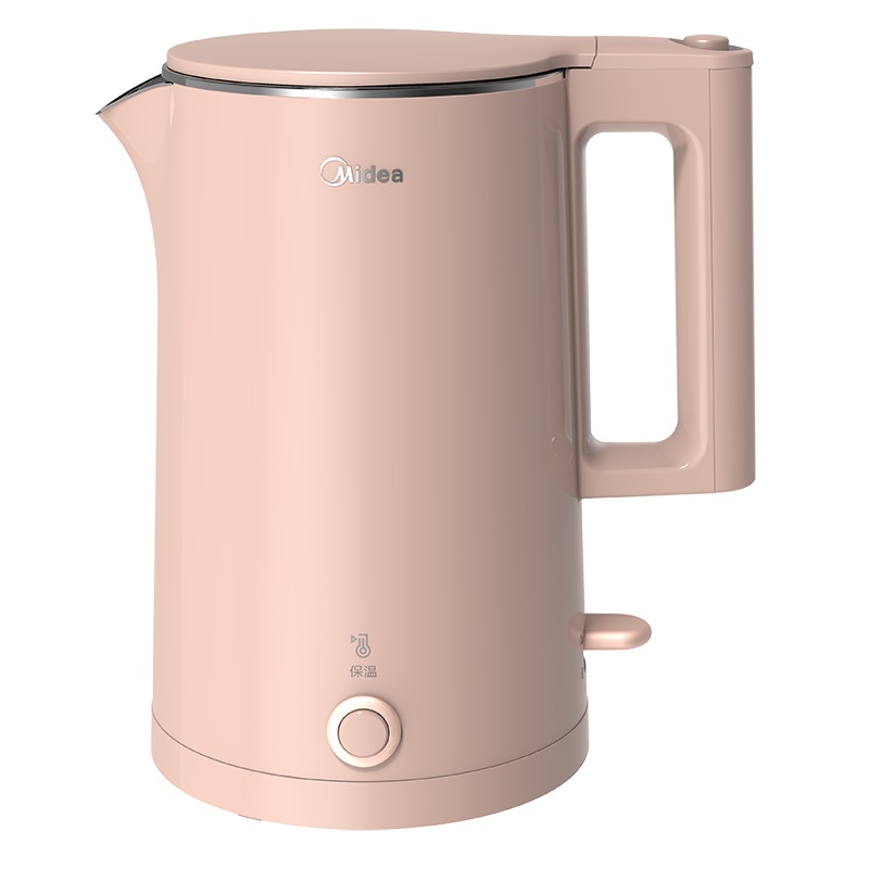 美的(Midea)电热水壶电水壶热水壶智能电热水壶304不锈钢1.5L容量双层防烫暖水壶烧水壶MK-SH15E516