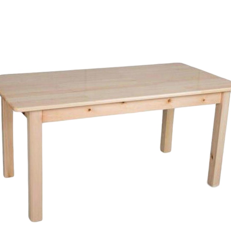 逐鹿中原幼儿园实木桌椅餐桌椅木制学习桌写字桌游戏积木桌TY0420实木画画桌