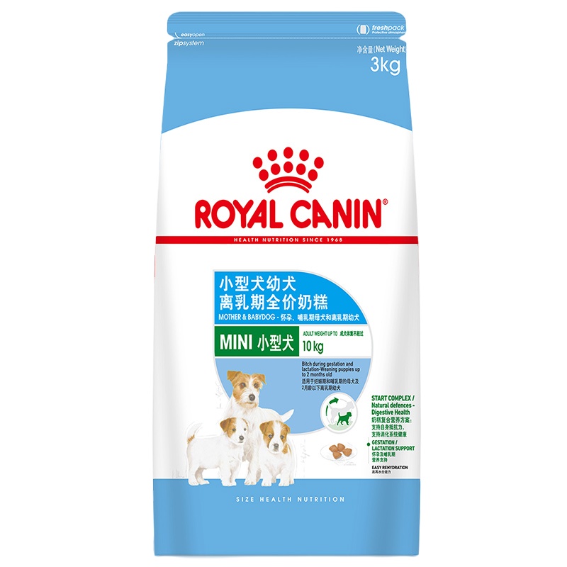 皇家(royal canin) 狗粮 小型犬奶糕 幼犬狗粮 MIS30 3kg