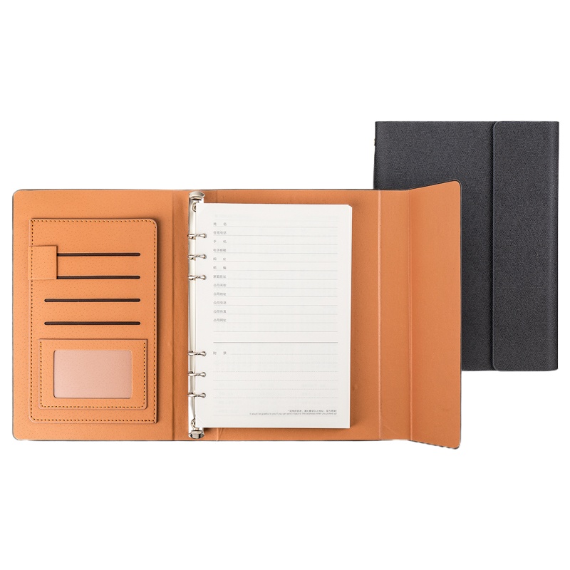 得力 25K100张精装活页笔记本子文具 33054 黑色