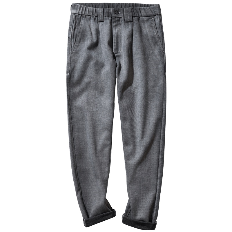 千纸鹤男装2019秋季新款裤子男韩版潮流宽松直筒哈伦休闲裤70225