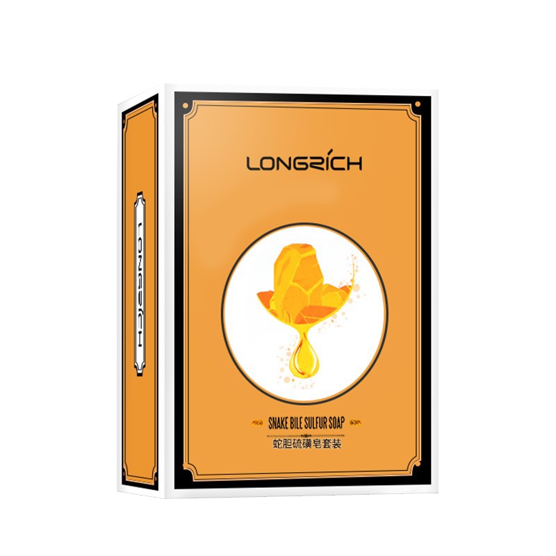 隆力奇 蛇胆硫磺皂120g（5盒装）洗澡沐浴洗脸洁面香皂套装