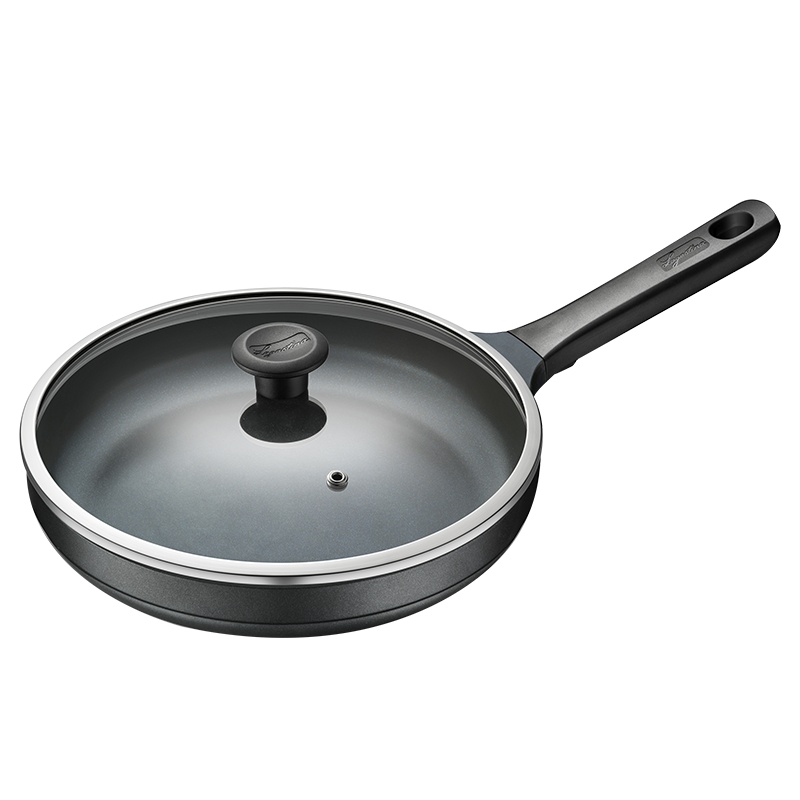 意大利拉歌蒂尼 （Lagostina）钻石炒锅不粘锅煎锅炒锅无油烟易清洗燃气电磁炉通用 蓝钻26cm