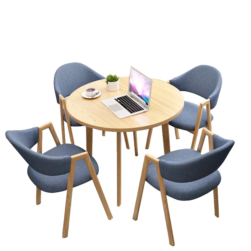 富和美(BNF)办公家具简约实木餐桌椅 休闲桌椅 办公餐桌椅可定制130洽谈桌