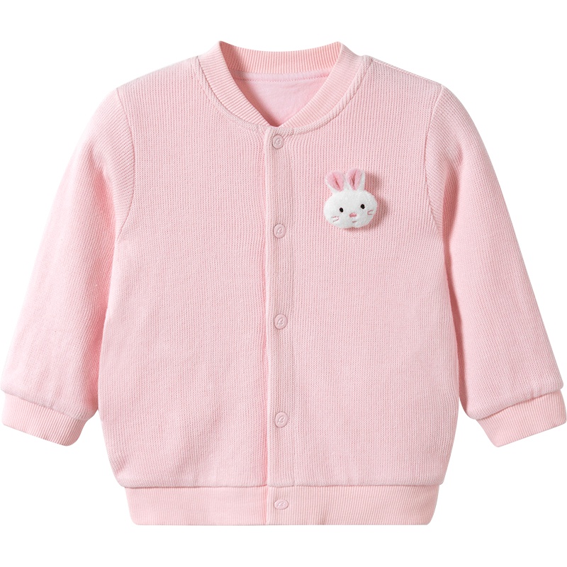 哈贝比（happyB）婴儿秋季外套女宝宝秋装长袖上衣儿童纯棉开衫柔软外出服