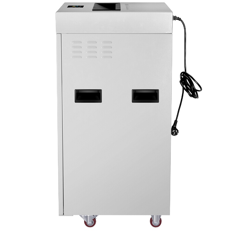 得力deli 9909办公碎纸机 连续碎纸60分钟 75L纸桶 一次可碎32张 办公型灰白色碎纸机