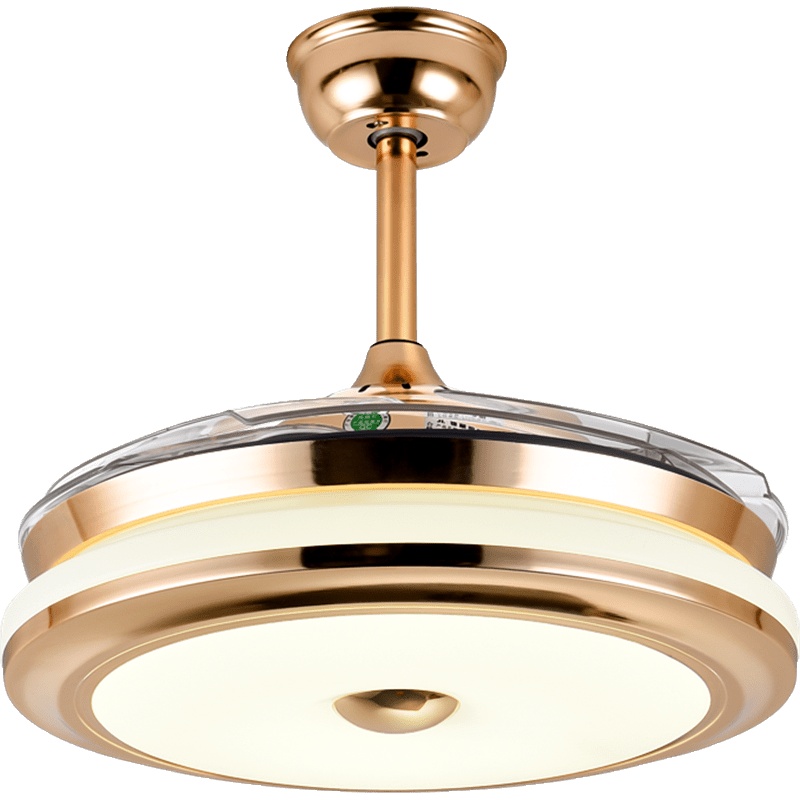 风扇灯隐形吊扇灯大风力如华福禄现代简约客厅卧室餐厅带灯一体电风扇吊灯