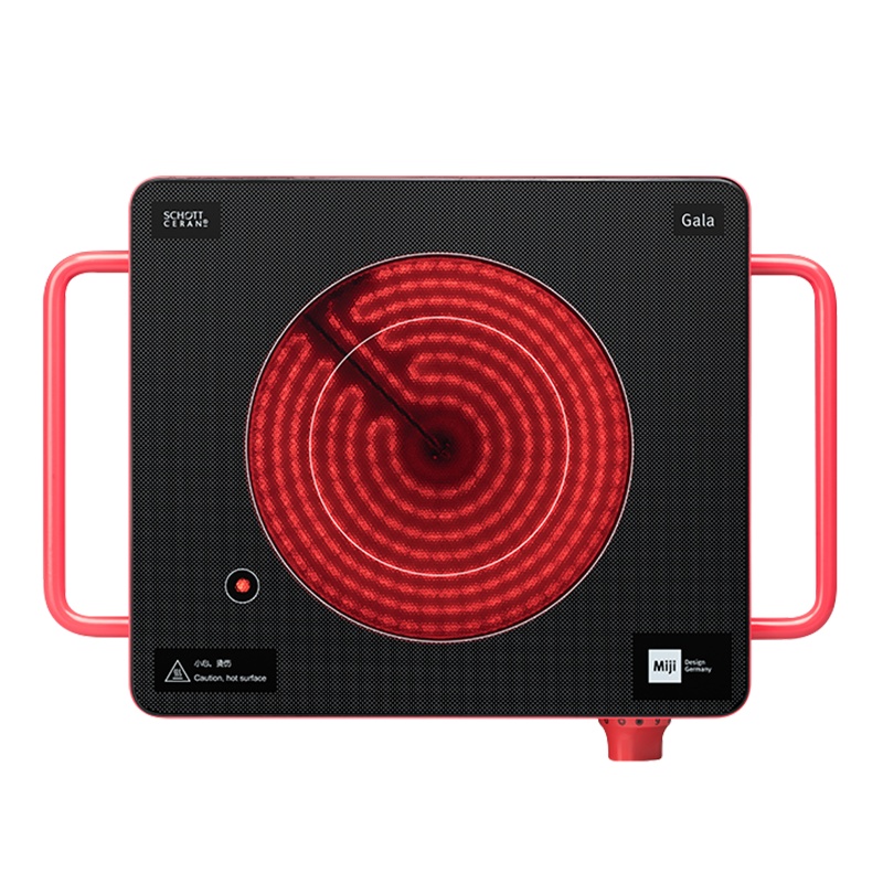 米技/Miji cube4电陶炉 家用台式双圈米技炉 光波炉煮茶炉爆炒双圈加热 大小锅爆炒通用双圈升级款