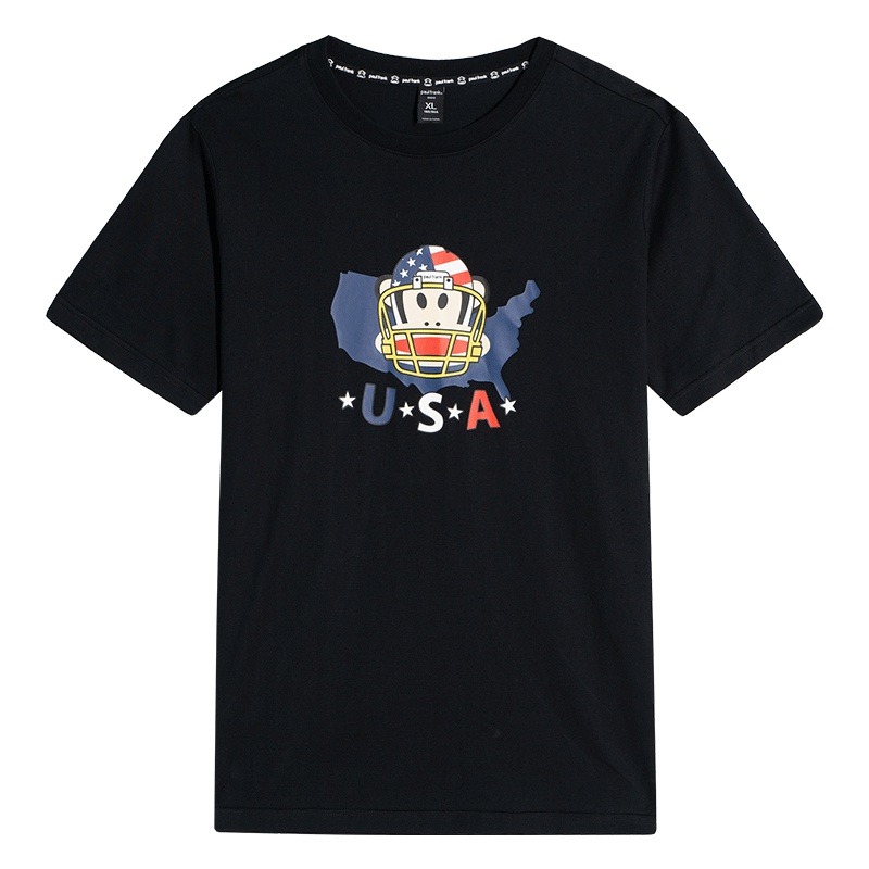 Paul Frank/大嘴猴 夏季新款T恤男宽松短袖上衣韩版男装时尚潮