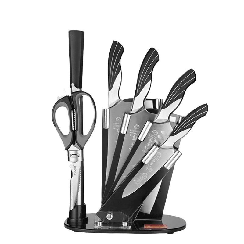 十八子作AS1309雀之翎7件套刀具套装 厨房全套菜刀套装 家用七件套不锈钢切菜水果刀