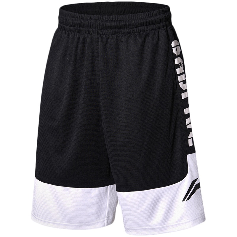 【自营】李宁篮球裤夏季BAD FIVE街头3+1比赛宽松带口袋篮球裤AAPN041-1