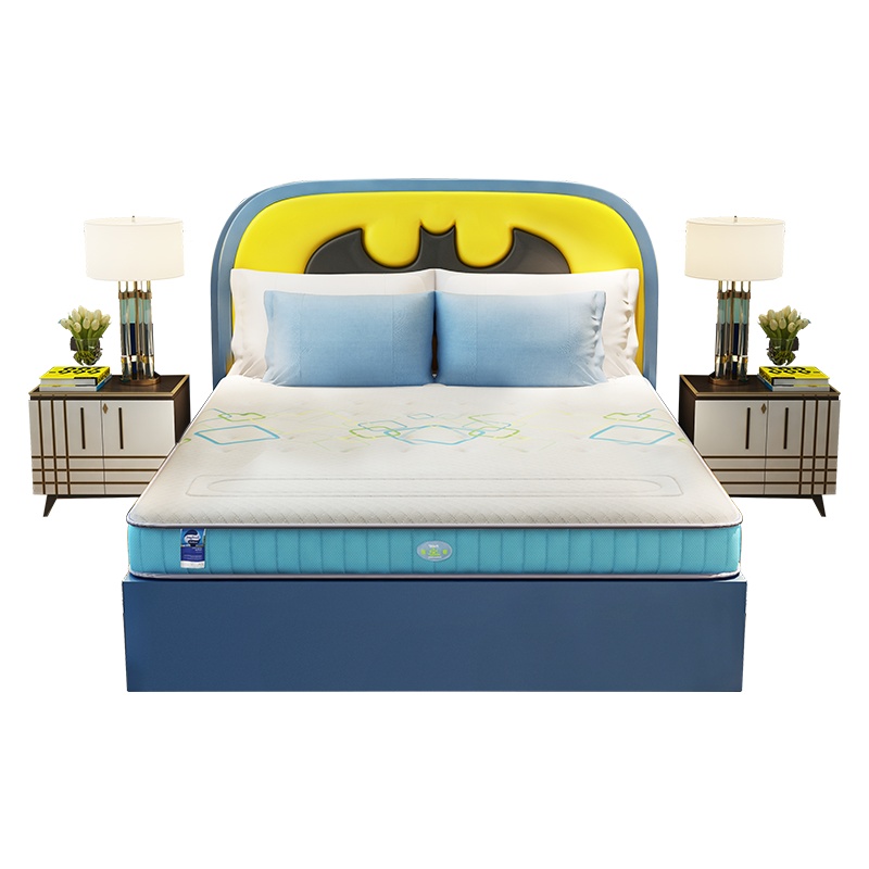 大自然山棕床垫纯棕榈棕丝全棕垫天然环保儿童1.8m透气偏硬垫 梦享蓝