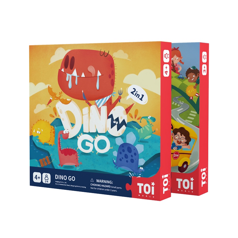 TOI图益 经典儿童益智桌游蛇棋&飞行棋二合一 亲子早教桌面游戏蛇棋飞行棋玩具3-4-8岁+男孩女孩生日六一礼物