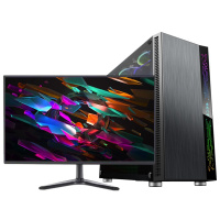 世纪之星 酷睿i7四核/GTX1050Ti 4G独显/16GB内存/480GB固态 家用办公 游戏电脑 台式机 台式电脑 DIY组装机 组装电脑 电脑主机+19英寸平面显示器套装
