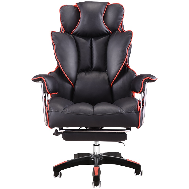 质凡电脑椅家用办公椅按摩老板椅升降转椅可躺搁脚午休电竞游戏座椅子