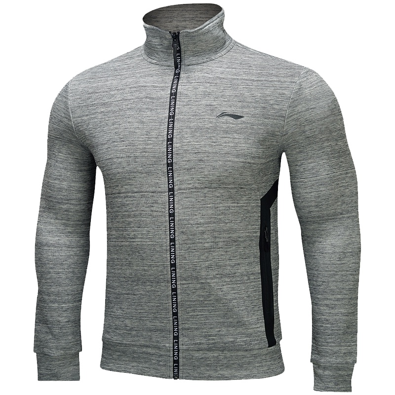李宁卫衣男开衫外套2017年春季拉链开衫休闲上衣跑步健身运动服