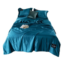 艾洛苏 40支磨毛床上四件套公主风床裙水洗棉四件套 韩版花边小清新磨毛床单被套宿舍单人双人三件套床上用品