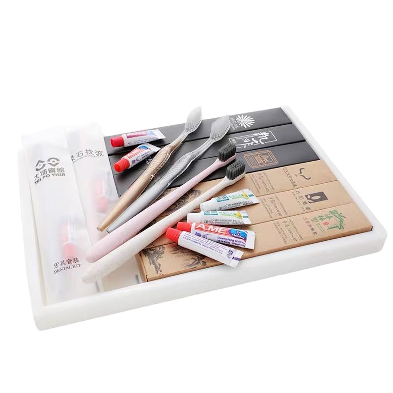 洗漱用品双色软毛牙刷牙膏 10支装