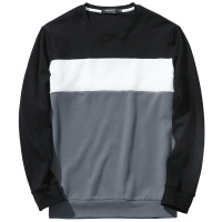 千纸鹤男装条纹卫衣2019秋季新款休闲帅气圆领上衣15153