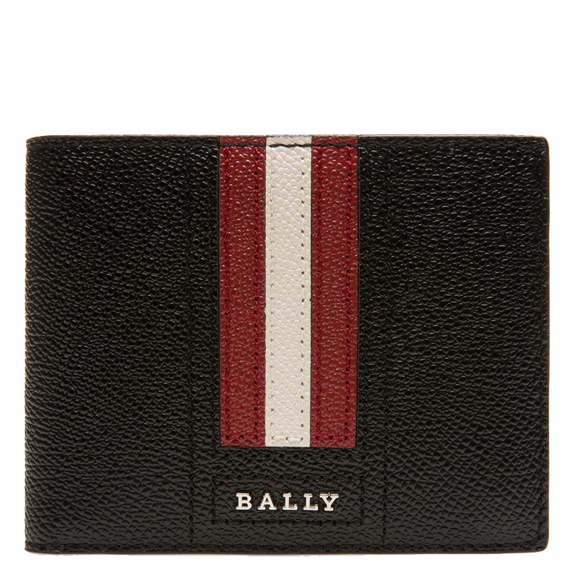 [直营]巴利(Bally) TEVYE LT系列男士真皮条纹短款钱包 男士钱包 男包 欧美时尚
