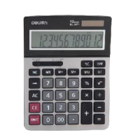 得力 Deli  1671A 1671A桌面型计算器 银(包装数量 1个)