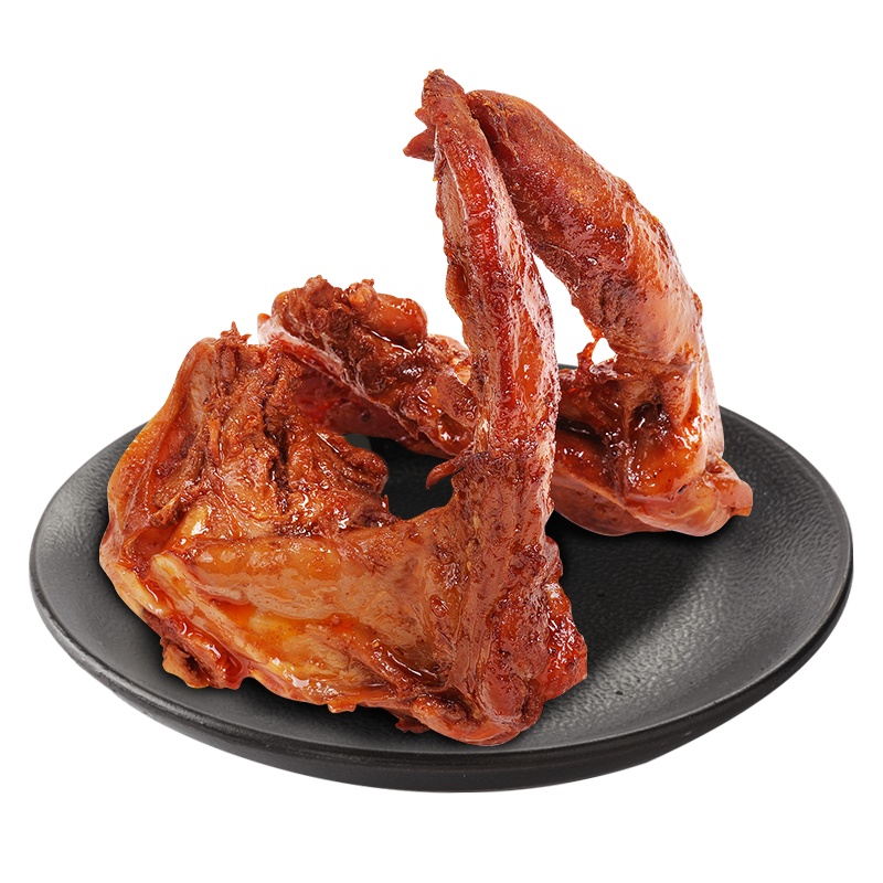 比比赞鸭锁骨麻辣味120g(8包/袋)整袋鸭架辣味鸭肉类熟零食推荐休闲卤味即食品