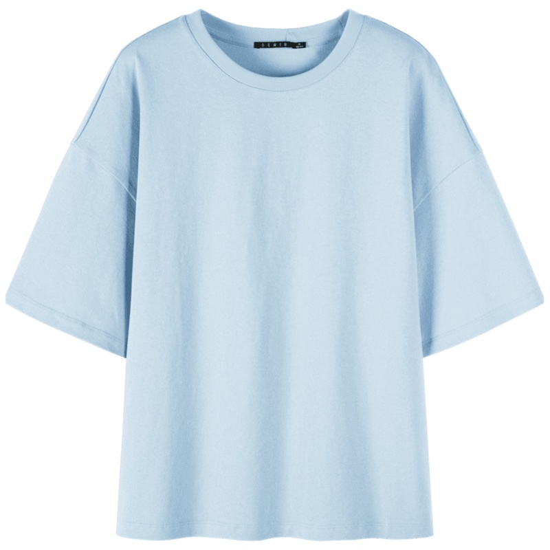 【满198减100预估价：57】森马短袖夏季宽松韩版短袖设计感T恤女纯棉白色t恤女粉色字母上衣