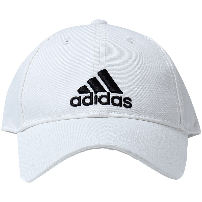 adidas阿迪达斯男子女子运动帽鸭舌帽休闲附配件 S98150 白色