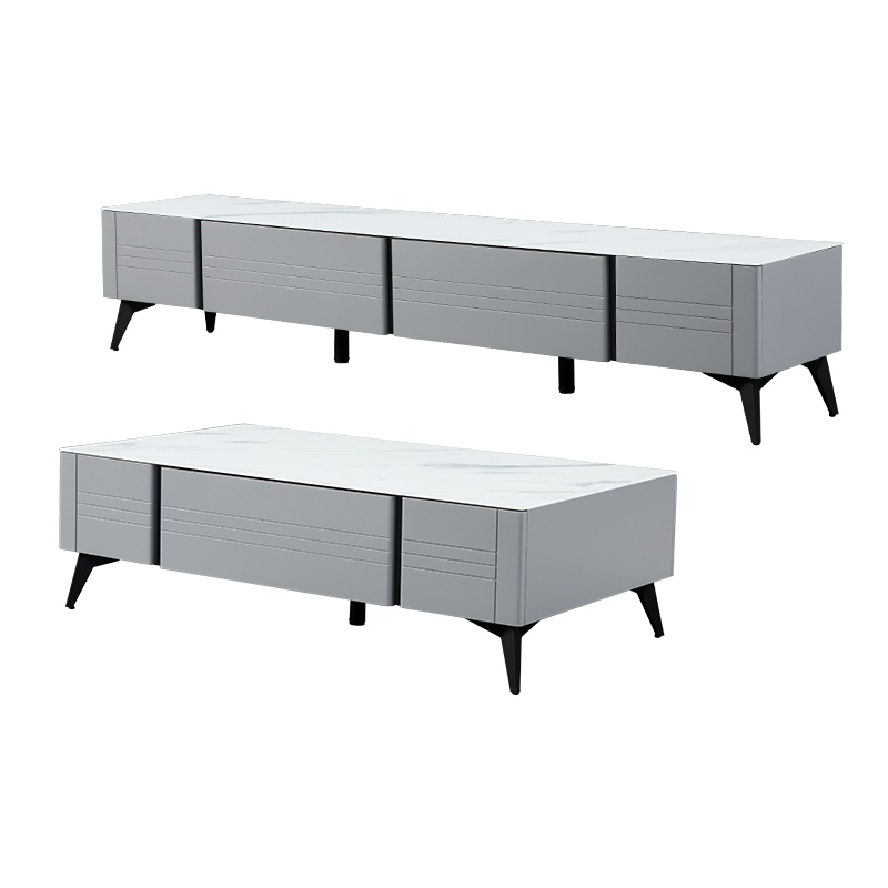 左右茶几电视柜组合成套家具2020新款北欧简约风格DJW5009A+D