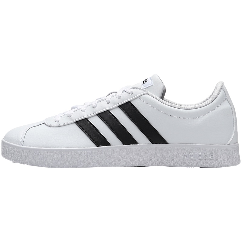 adidas阿迪达斯NEO男子板鞋低帮小白鞋休闲运动鞋DA9868 DA9868亮白+1号黑色