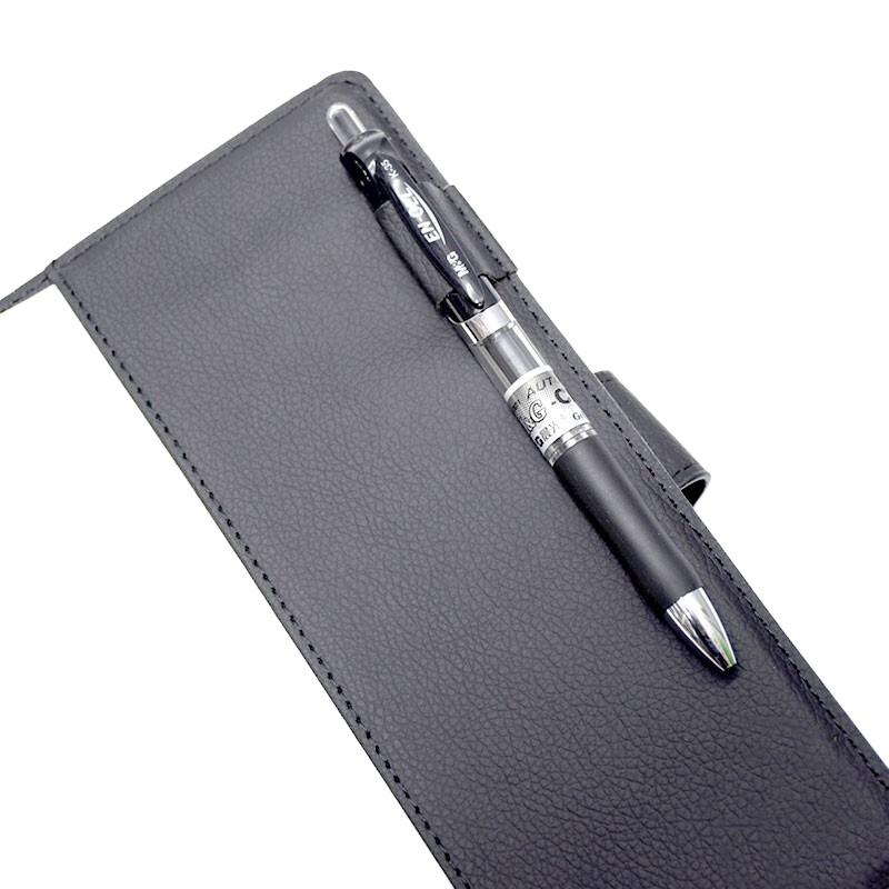 博文(BOWEN) 皮面带扣笔记本 25166 A5(25k) 132张 黑色